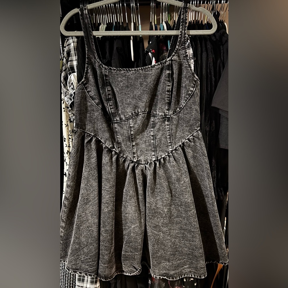 Stylish Black Denim Women's Top